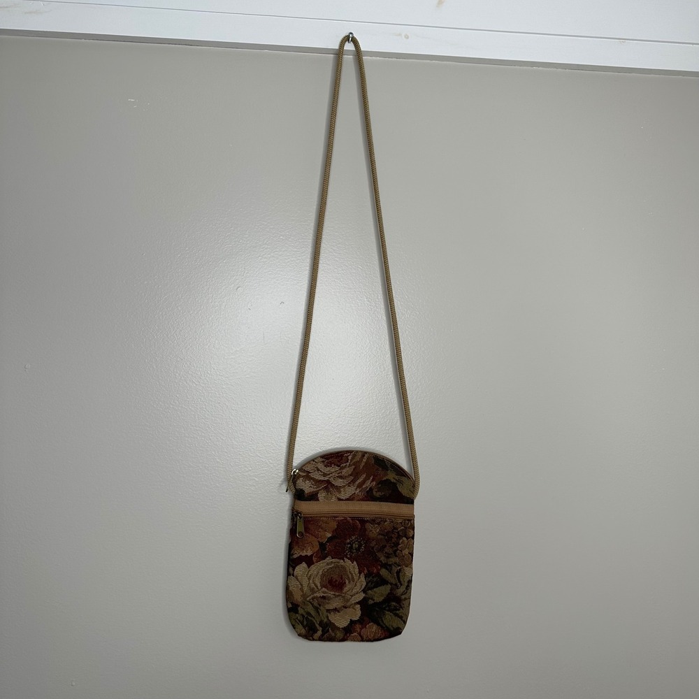 Vintage Floral Tapestry Crossbody Bag Petite Phone Bag My‎ Maine Bag